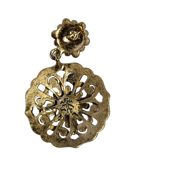 BROOKS BROTHER'S Women's Dangle Drop Statement Wedding Earrings - Picture 11 of 12